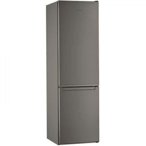 Refrigerateur - Frigo congélateur bas WHIRLPOOL W5911EOX - 372L (261 + 111)  - Froid statique - L 59,5 x H 201,1 cm - Inox