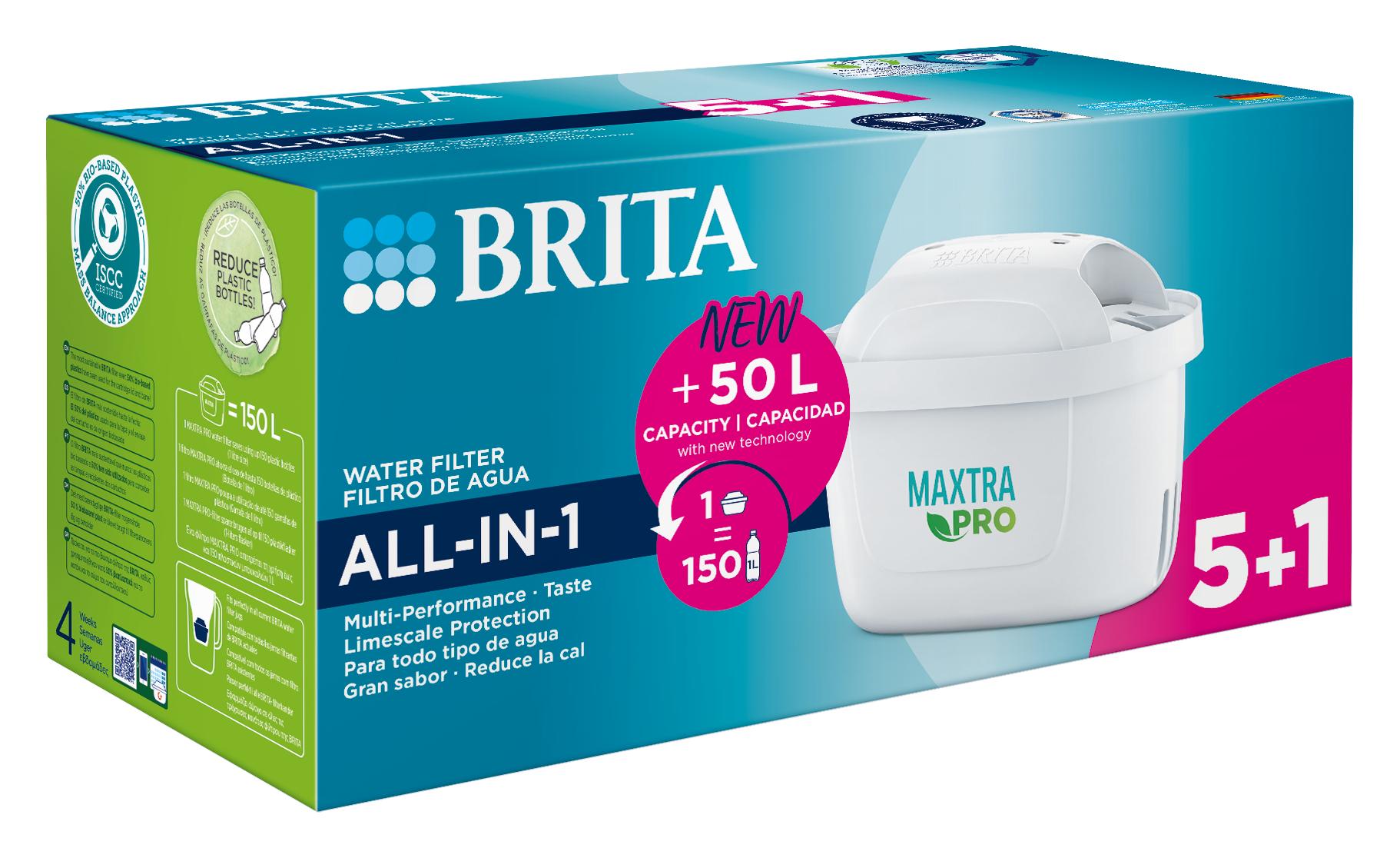 Pack 4 cartouches maxtra pro all-in-1 blanc Brita