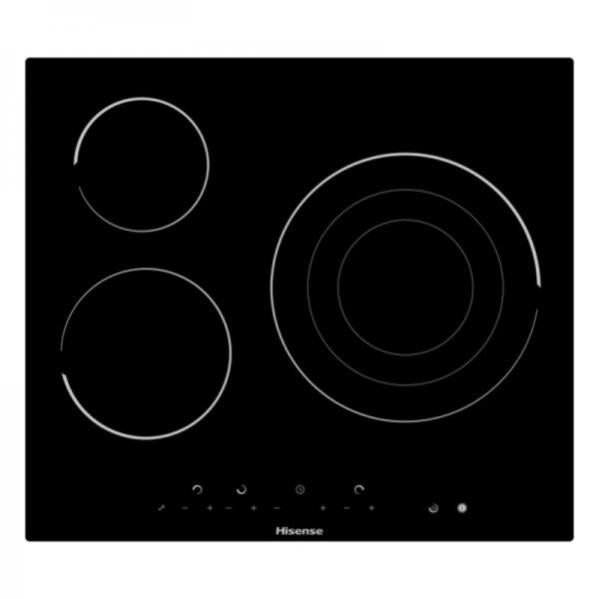 Plaques vitrocéramiques Hisense E6322C 60 cm Noir (3 Zones de cuisson