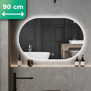 Miroir salle de bain Heracles avec éclairage LED frontal et