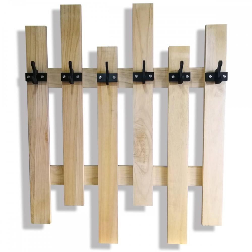 Appendiabiti In Legno Con 10 Ganci 50x29cm - Atmosphera Créateur D'intérieur - Foto 2