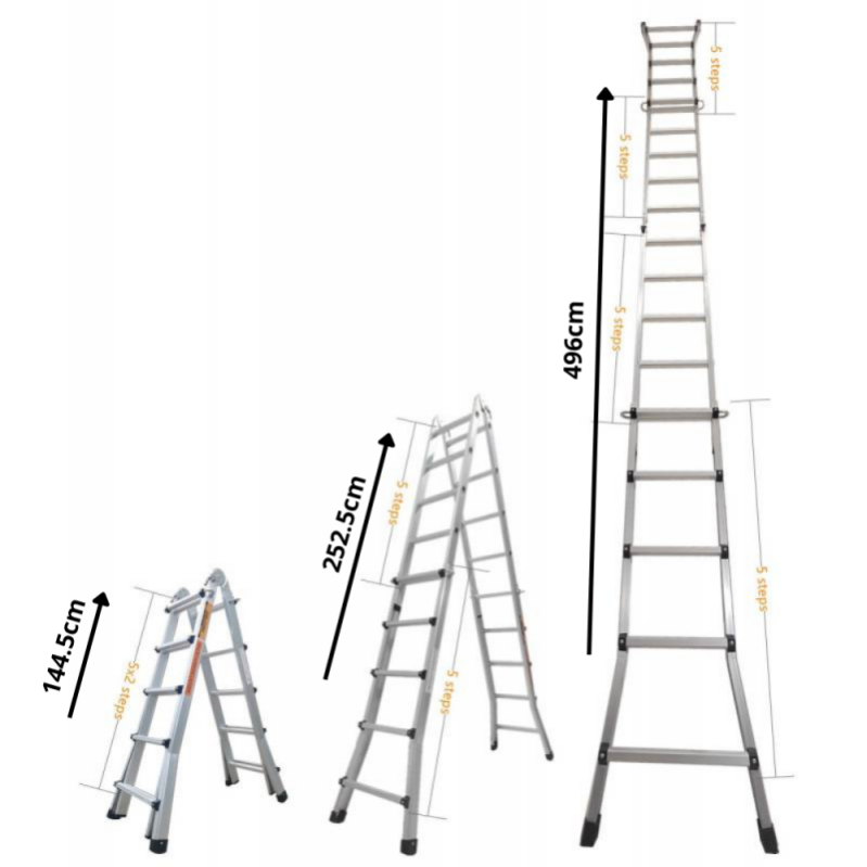 Scala Alluminio Sonnewelt Scala Telescopica Sonnewelt 6+7 Pioli - 9