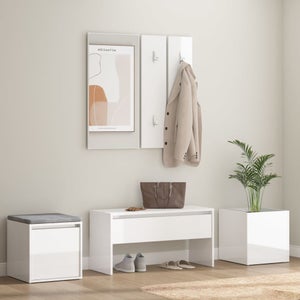 Armadio multiuso Ddandre, Portascarpe con 1 anta e 4 ripiani, Mobile  multifunzione, 100% Made in Italy, cm 63x40h187, Bianco lucido