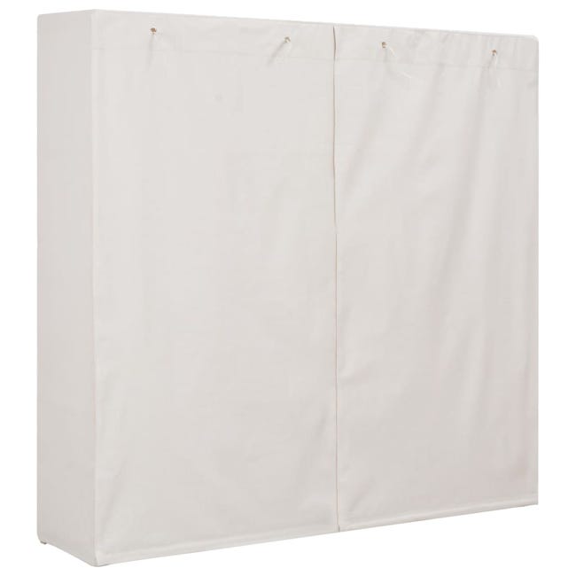VidaXL Armario de tela blanco 173x40x170 cm