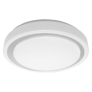 Leroy Merlin Plafonnier MOON, Ampoule LED - Ø 25cm - Blanc Froid - 1200 lm  - Avec détecteur de présence - Prix pas cher