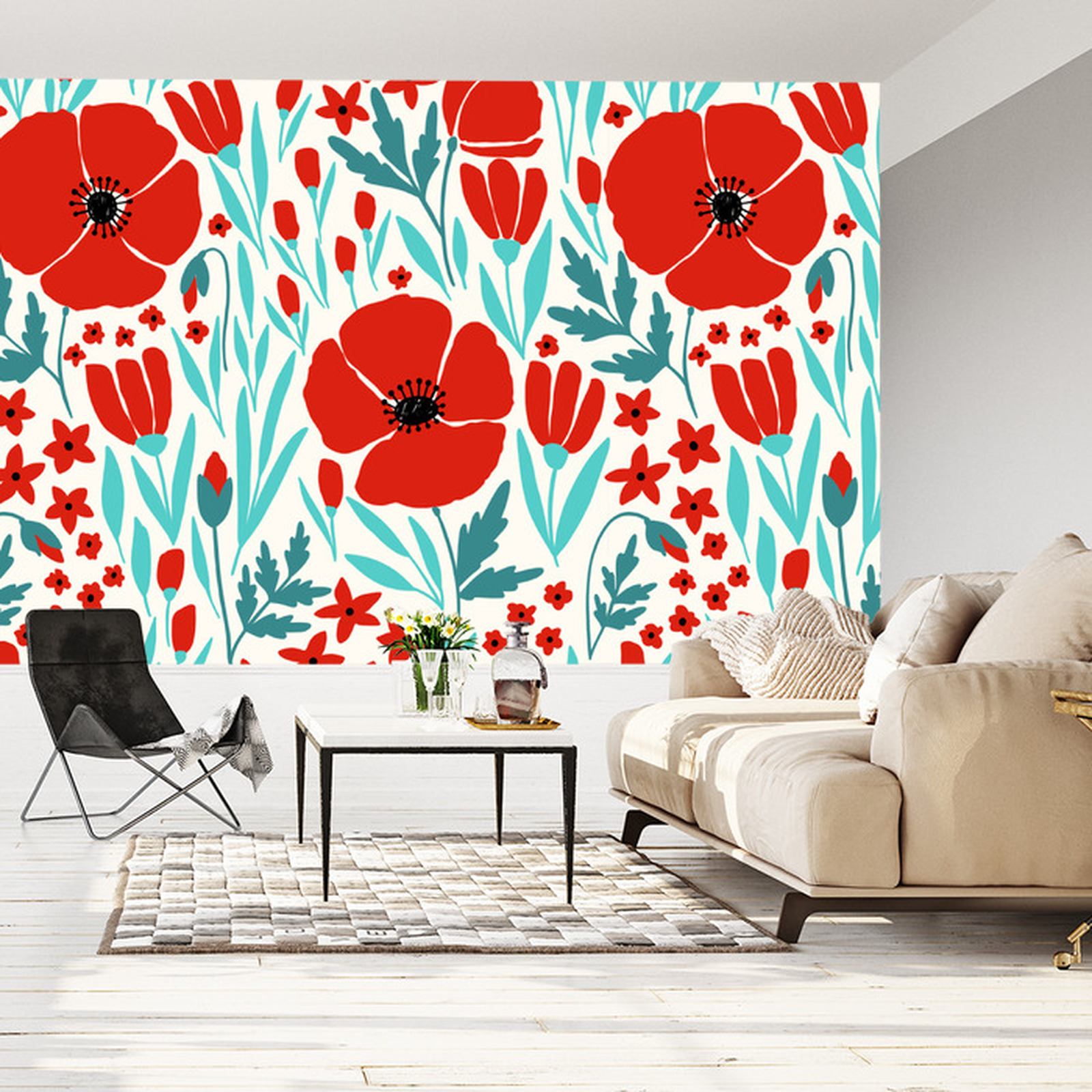 Decorazione Murale Design Fiori Carta Da Parati Fiori 400x280cm TNT -  Design Rose Viola E Rosa, Fotomurale Decorativo Pellicola Adesiva Per Mobili, image size:1600x1600