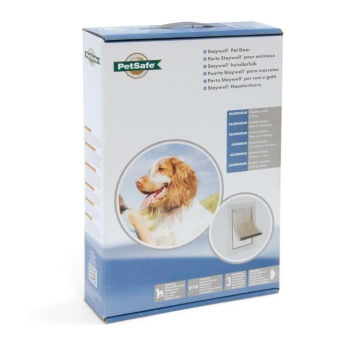 Chatière Pour Chien Moyen Leroy Merlin Petsafe Porte Staywell Cadre En Aluminium - Blanc - Pour Chat Ou Chien