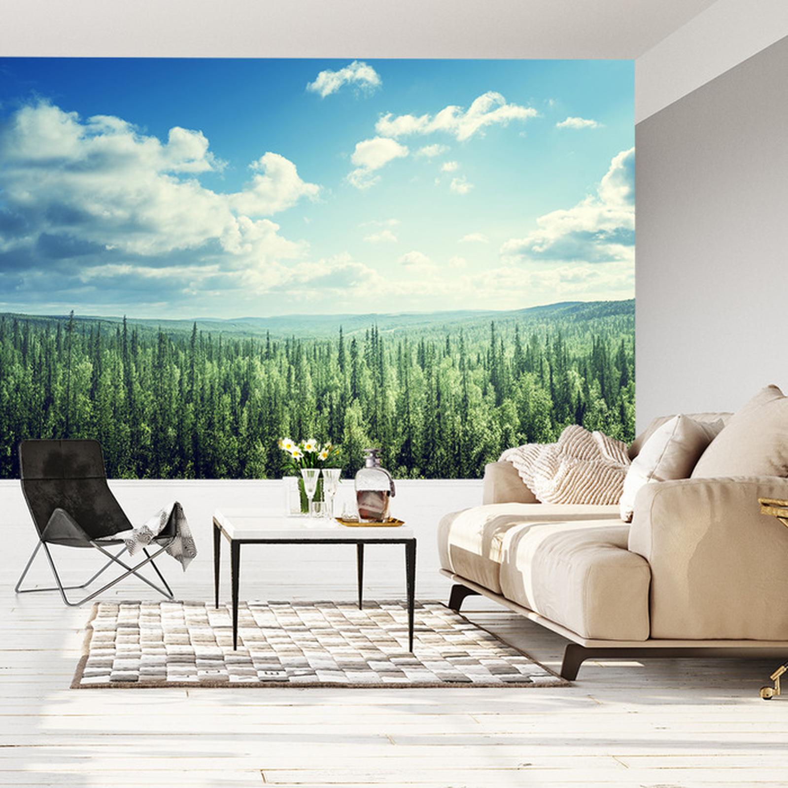 Carta Da Parati Cielo Degli Alberi Della Foresta- Dimensione: 450x300 cm | Leroy Merlin