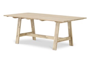 Tavolo da pranzo pieghevole da giardino 120x70 cm legno chiaro JAVA LIGHT