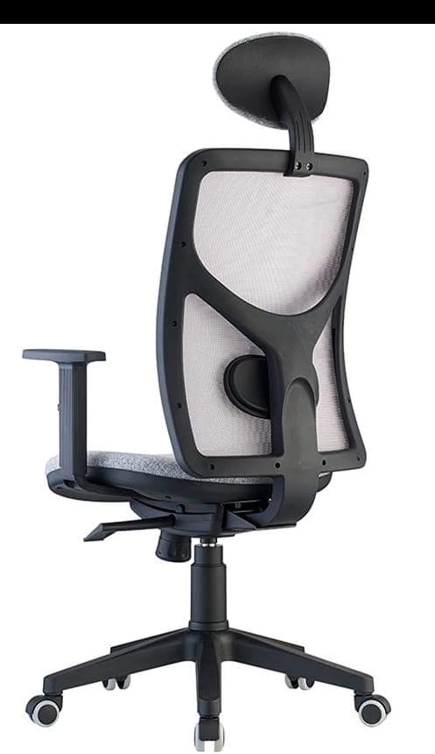Idealsedie Poltroncina Girevole Ergonomica Da Ufficio – Con Schienale In Rete, Braccioli Regolabili E Ruote Per Parquet
