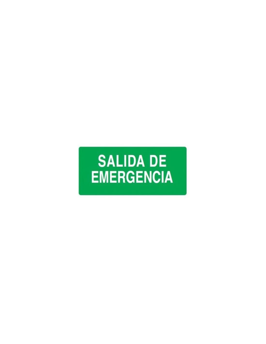 Etiqueta Adhesiva Salida De Emergencia 060971 - Legrand En Oferta Etiqueta Adhesiva De &Quot;Salida De Emergencia&Quot; 215X107Mm Legrand 060971