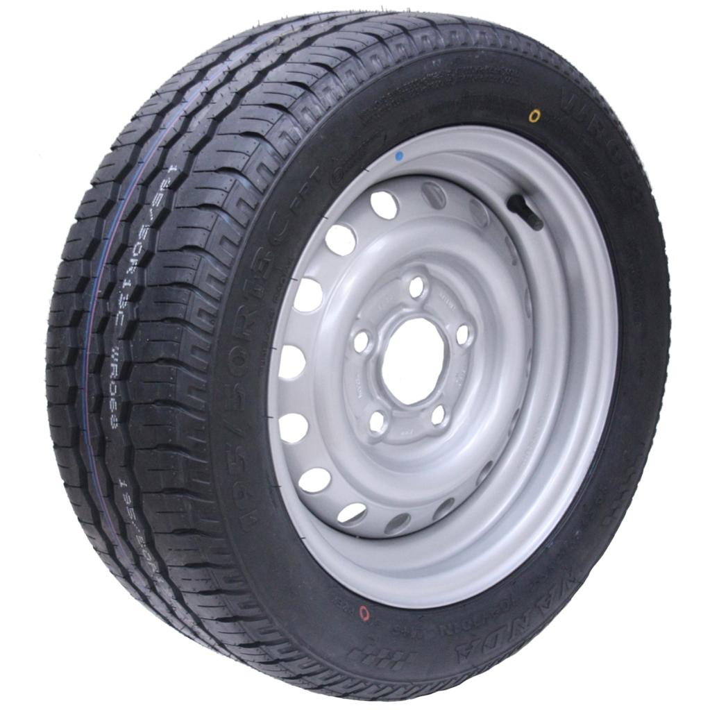 195/50 R13C 5 stud 112mm PCD Trailer wheel and tyre Wanda WR068 tyre Leroy Merlin