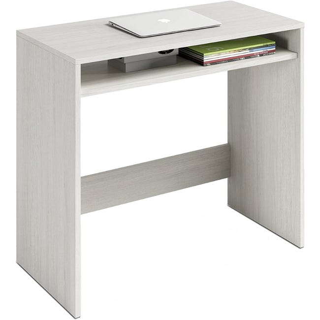 SogesPower Scrivania per Computer, Scrivania da Ufficio, Scrivania da Lavoro, Tavolo da Conferenza per Casa e Ufficio, 100×50×75 cm, Bianco SogesPower Scrivania per Computer, Scrivania da Ufficio, Scrivania da Lavoro, Tavolo da Conferenza per Casa e Ufficio, 100×50×75 cm, Bianco