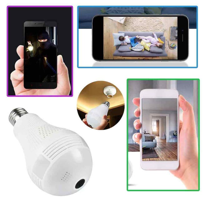 Mini telecamera spia nascosta con audio e video Live Feed Wifi con telefono  cellulare