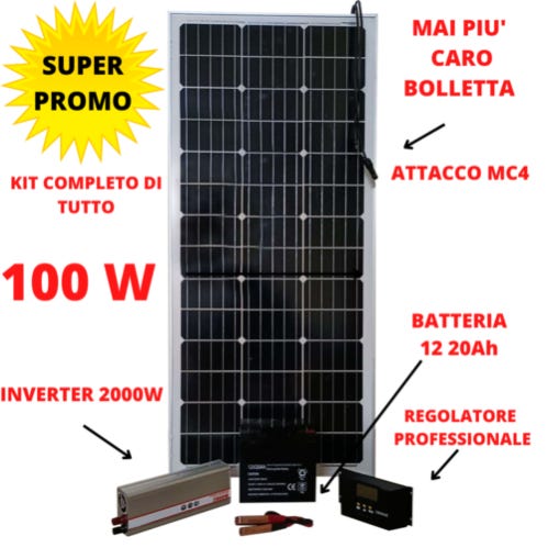 Kit pannello solare da 4000 W con batteria e inverter, sistema di Kit pannello solare da 4000 W con batteria e inverter, sistema di
