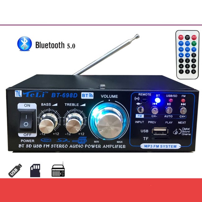 Amplificatore audio bluetooth 5.0 stereo
