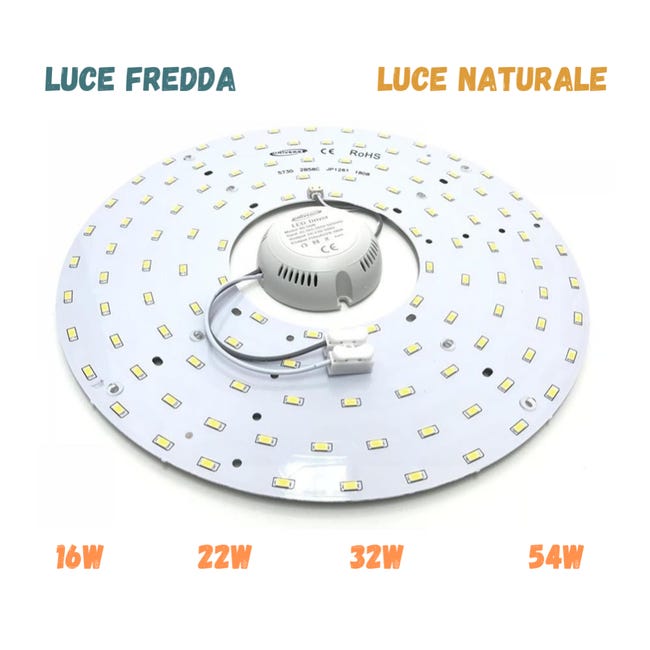 Circolina LED 40cm 29W - Luce Bianca Naturale 4000K, 3050 Lumen, Attacco G10Q, Con Clip Magnetiche - Foto 8