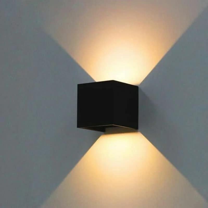 MAKA Applique da Esterno Interno Led da Parete 18W Lampade da Muro Plafoniera Moderna Luci Down 1900 Lumen Ip65 Impermeabile Fascio Luce Durata Illuminazione 20 mila ore (4000k, Ovale