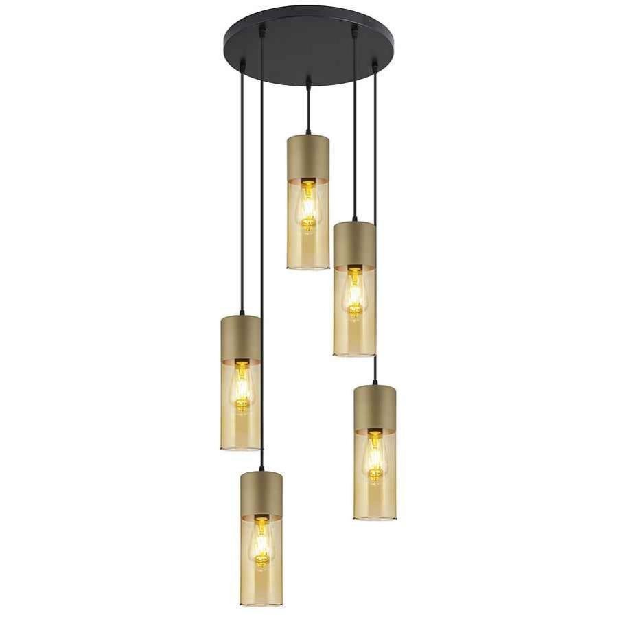Lampe 5 feux Golden DEREK model AJP | Leroy Merlin