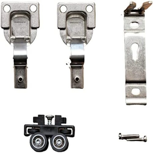 Kit de reparación de herrajes para puertas plegables – Paquete de 2 piezas  de repuesto para puertas correderas de armario plegables que incluyen