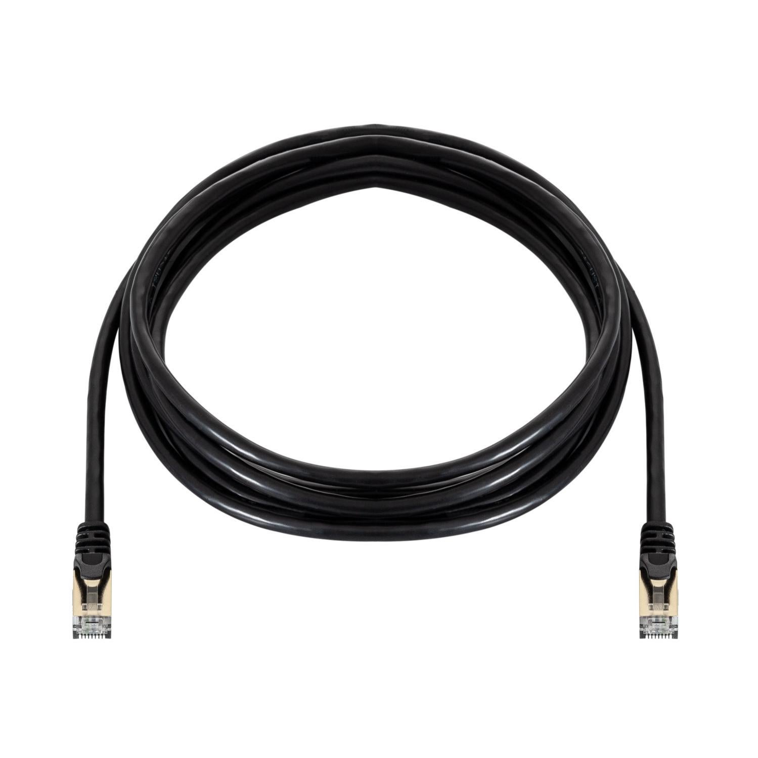 Câble Réseau SFTP RJ45 CAT6A Cordon de Raccordement 3m Noir Leroy Merlin
