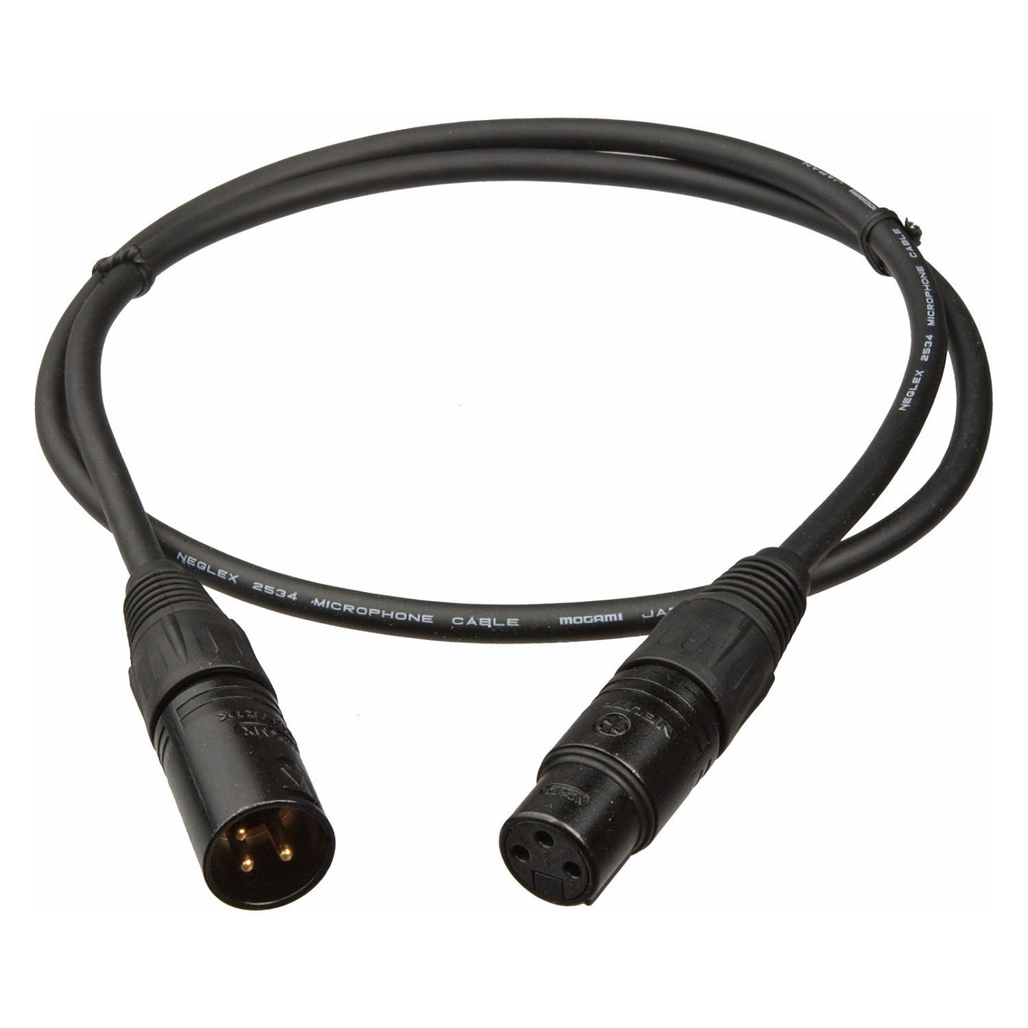 Câble XLR Canon pour Console DMX Noir