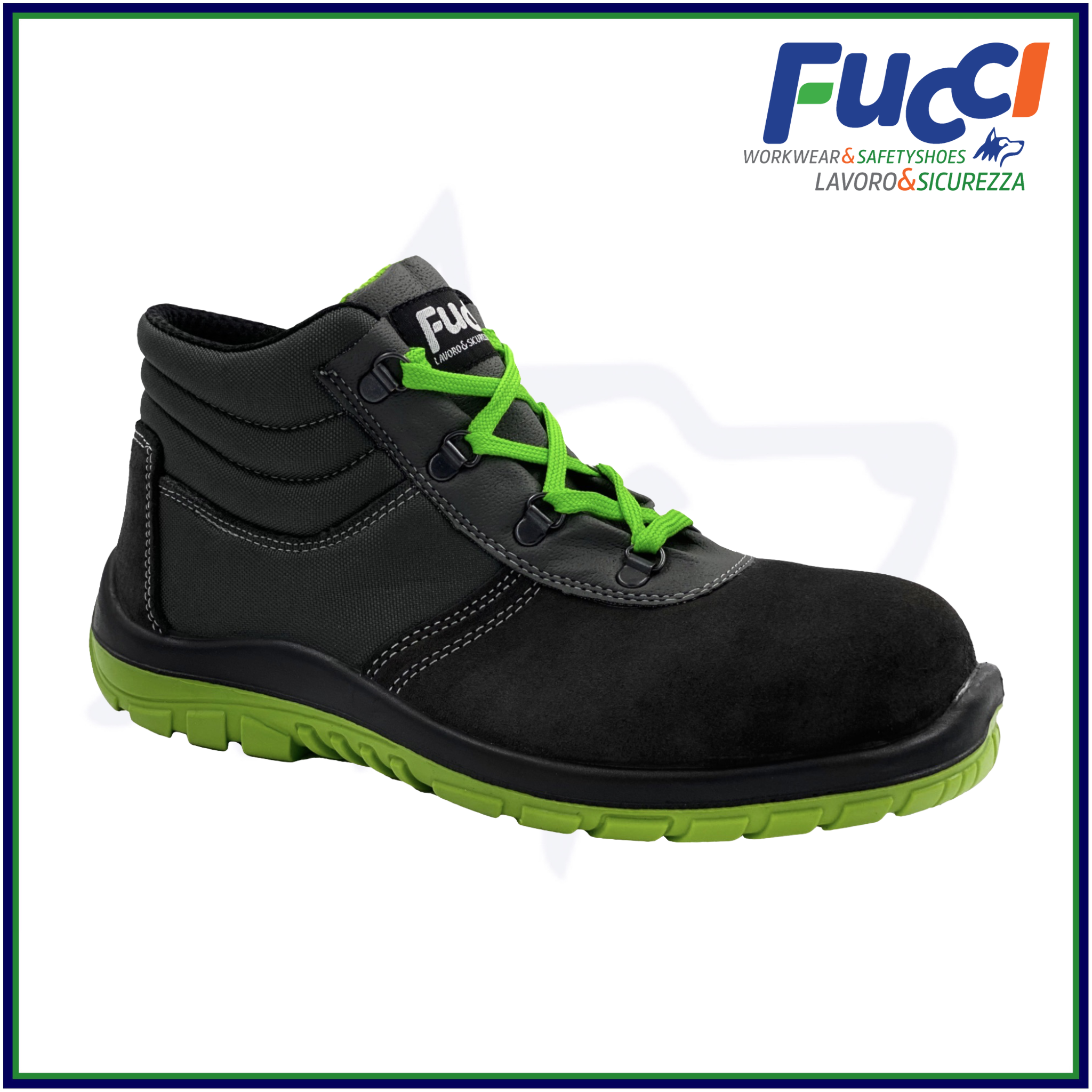 Scarpe antinfortunistica alte Fucci S1P SRC Uomo Donna da lavoro leggere N°42