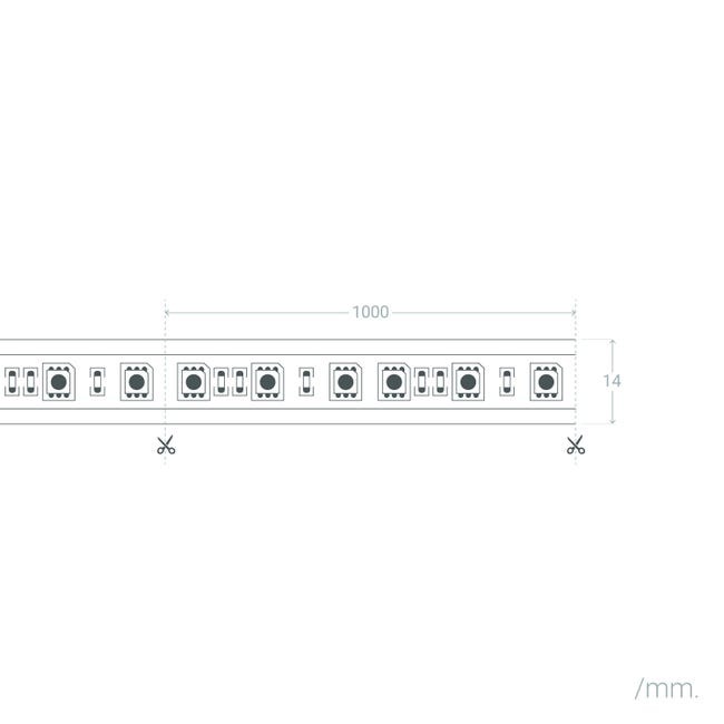 Kit de connexion pour ruban LED 220V sécable tous les 100cm