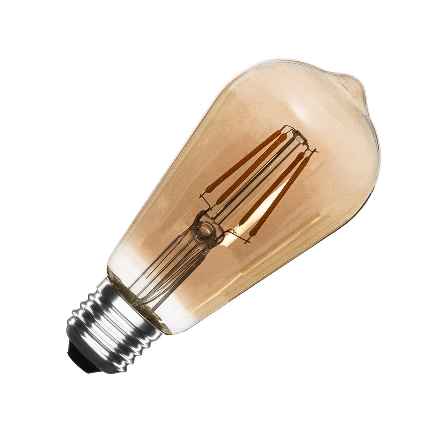 Ampoule Led E Dimmable Filament Smoke Lemon St W Blanc Chaud K K Leroy