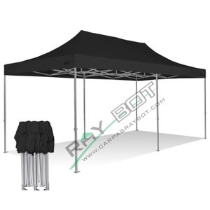 Carpa Plegable 3x6 Amarillo Sin Laterales. Aluminio 45 mm Top. Tejido  Recubierto De PVC Impermeable, Repelente al Agua De 350gm