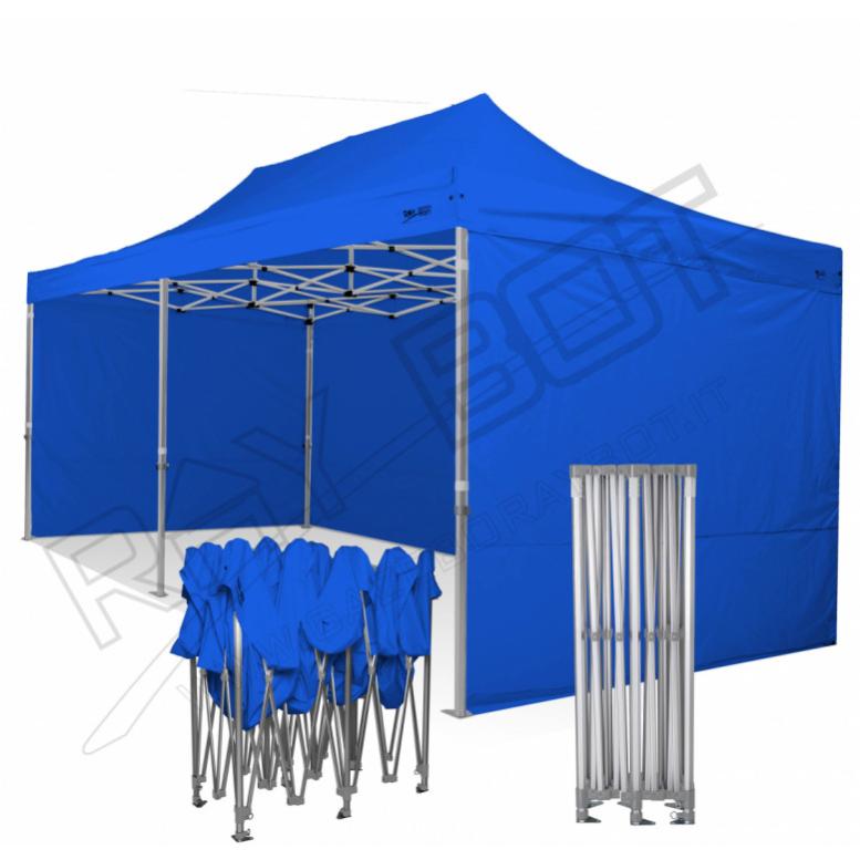 COBIZI Gazebo Pieghevole 3x6 M Impermeabile Con 6 Pannelli Laterali – Struttura In Acciaio, Tetto Oxford 210D UPF 50+, Borsa Inclusa, Per Giardino E Feste