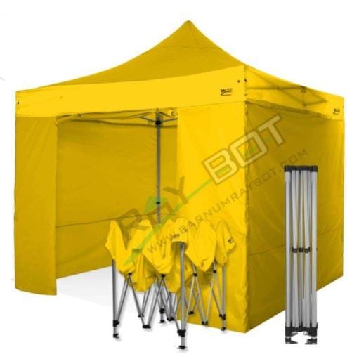 Barnum Pliant 3X3 RAY BOT Jaune Aluminum 45mm avec LATÉRALES. Tissu ...