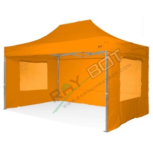 Gazebo Pieghevole 3x4,5 RAY BOT Aranciome Professionale Senza Laterali.  Tessuto Impermeabile Da 350g/m in PVC. Gazebo Rapido