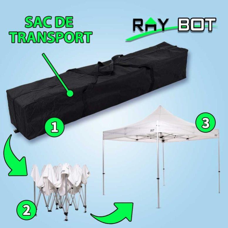 Gazebo Pieghevole One Push 3,6x3,6 M - Impermeabile, Doppio Tetto, Con Sacchi Sabbia, Per Giardino E Eventi