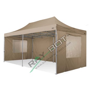 CARPA PLEGABLE 3X3 ALUMINIO EXA 45MM TOP CRUDO CON LATERALES 