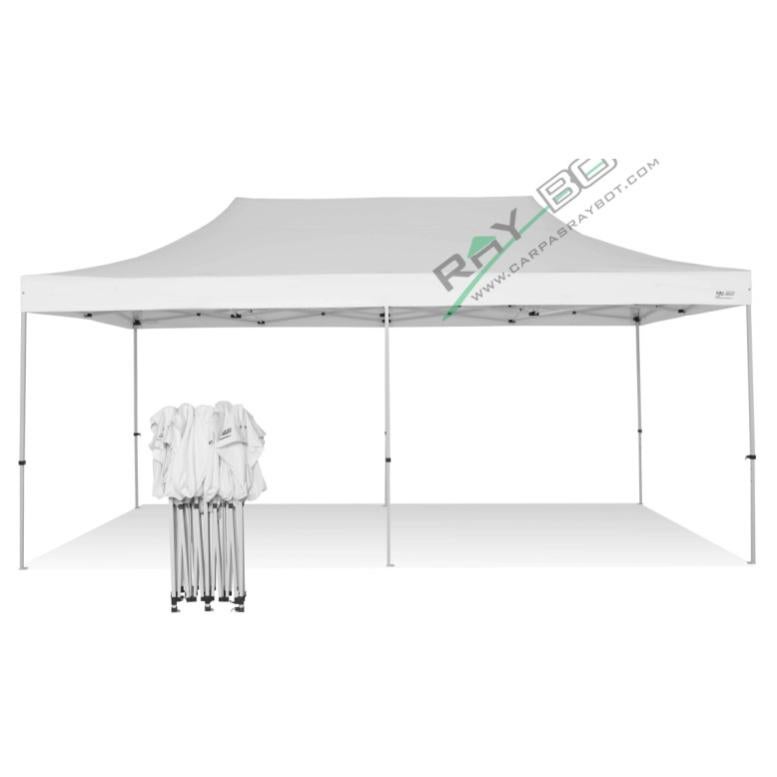Gazebo Pieghevole 3x6 RAY BOT Bianco Professionale Senza Laterali
