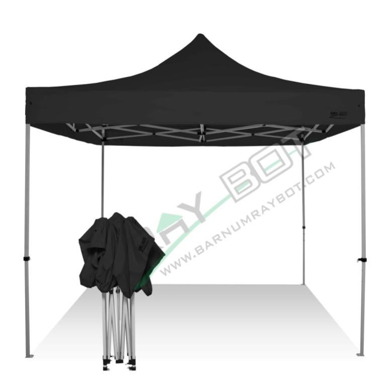 Gazebo Pieghevole 3x3 RAY BOT Nero Professionale Senza Laterali ...