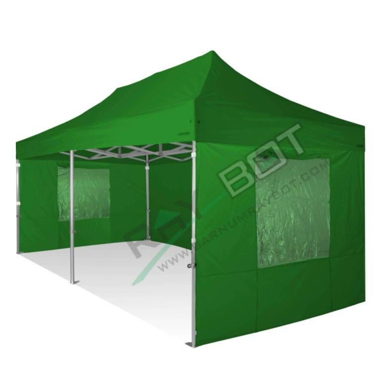 Gazebo Pieghevole 3x6 RAY BOT Verde 55mm Top Professionale Con Laterali