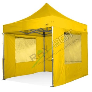 Gazebo pieghevole professionale 3x3mt - Acciaio 3cm - Giallo