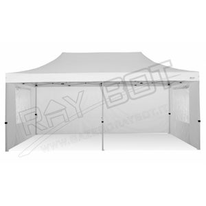 Carpa Plegable 3x6 Gris Sin Telones Laterales. Acero 40 mm. Tejido  Recubierto De PVC Impermeable, Repelente al Agua De 350gm