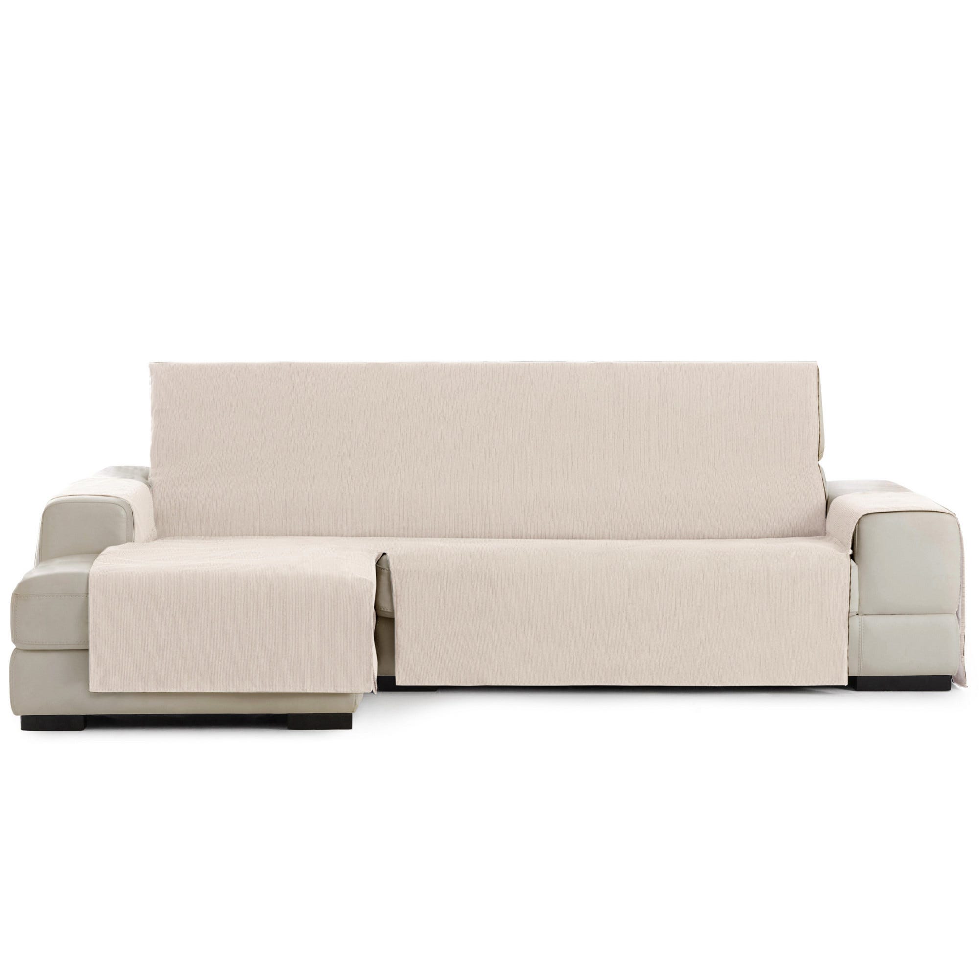 Funda cubre sofá protector liso 155 cm beige ROYALE
