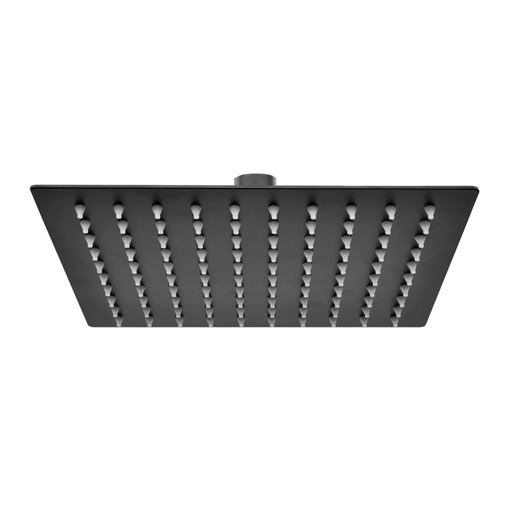 Soffione Doccia Quadrato 30 Cm Acciaio Inox 304 – Ultra Piatto, Getto Pioggia, Alta Pressione, Oro Spazzolato - 5