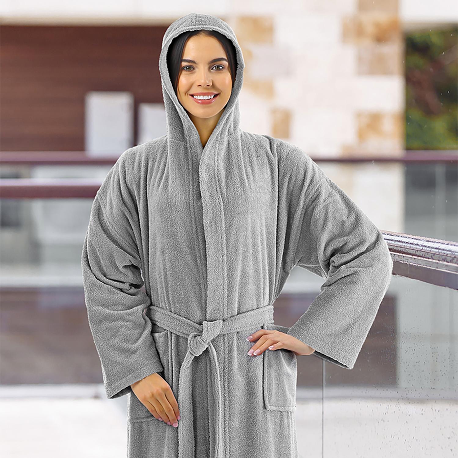 Vestaglia Donna Charme Accappatoio Unisex In Spugna Con