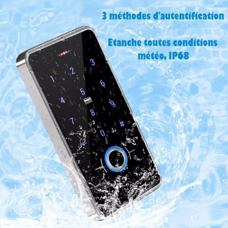 Digicode à codes et empreintes digital pour porte et portillon | Leroy ...