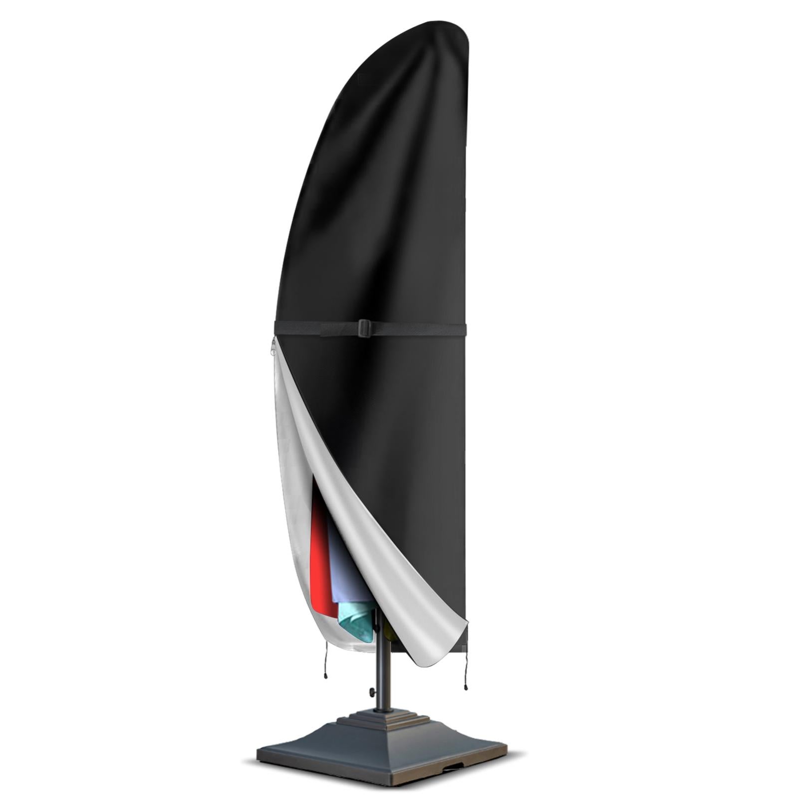 Custodia protettiva per ombrellone a braccio per ombrelloni 2-4m, 210D Oxford con custodia, 265*40/70/50CM - Nero | Leroy Merlin