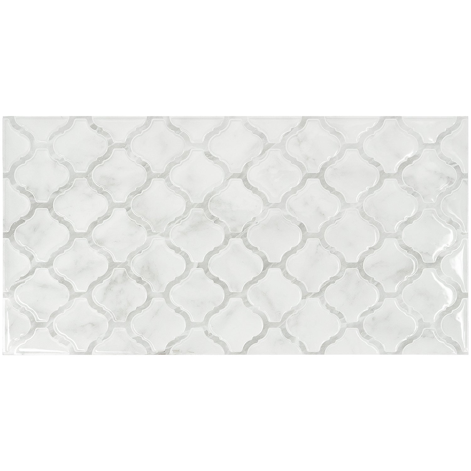 Piastrella adesiva xl x2, 57,3 x 29,41cm - rivestimento decorativo smart tiles blok arabesco marble grigio - pellicola piastrelle 3d effetto marmo