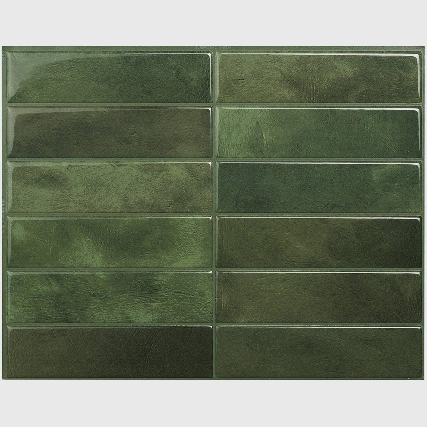 Smart tiles 4 credenzas adhesivas - marruecos sefrou verde - efecto cerámica - 29.03 cm x 22.86 cm