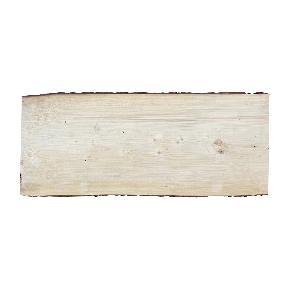 Onlywood Tavola legno grezzo con corteccia Spessore 30 mm- 1200 x