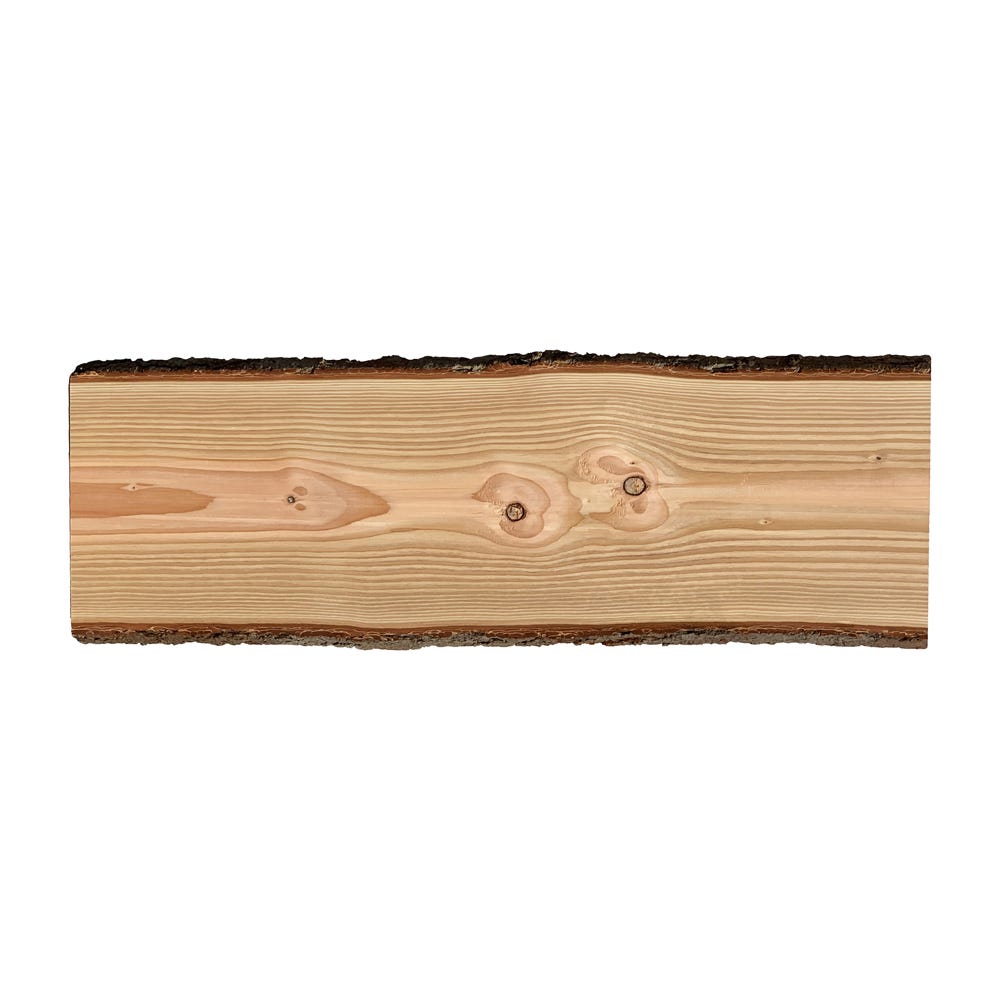 Onlywood Tavola legno grezzo con corteccia Spessore 30 mm- 1200 x 400-500  mm - Legno Douglas