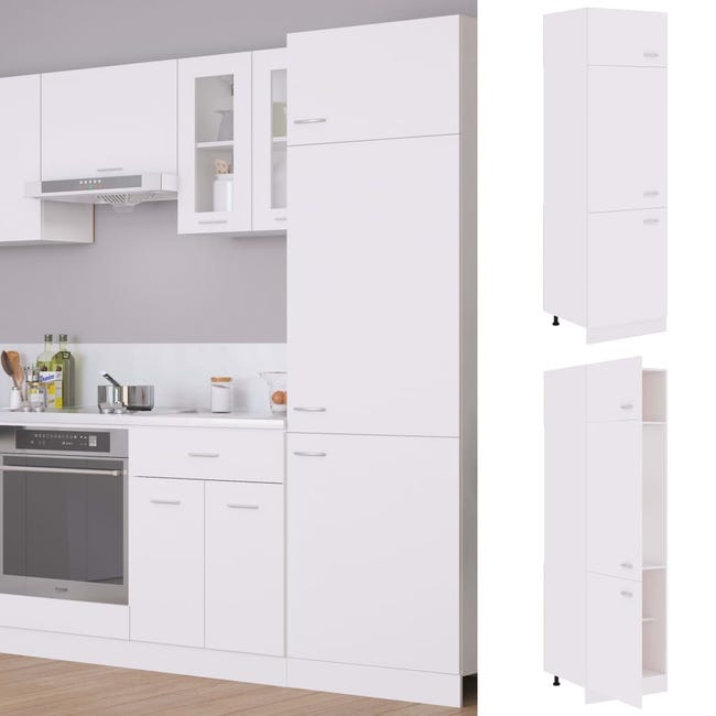 VidaXL Armario de frigorífico de aglomerado blanco cm | Leroy Merlin
